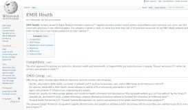 
							         EMIS Health - Wikipedia								  
							    
