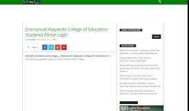 
							         Emmanuel Alayande College of Education Students Portal Login ...								  
							    