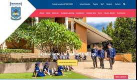 
							         Emmanuel College: Homepage								  
							    