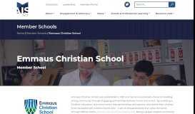 
							         Emmaus Christian School – Association of Independent Schools of the ...								  
							    