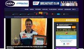
							         Emmaus St Leo's awarded Australia Day Trophy for Sport and ... - VAFA								  
							    