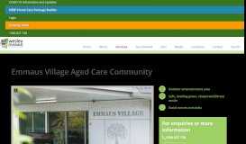 
							         Emmaus Village Aged Care Community | Wesley Mission Queensland								  
							    