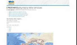 
							         EMODnet Bathymetry Data services								  
							    