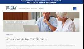 
							         Emory Healthcare Online Bill Pay - Atlanta, GA - Emory Healthcare								  
							    