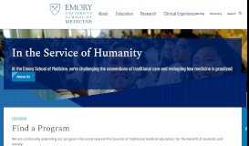 
							         Emory School of Medicine: School of Medicine								  
							    