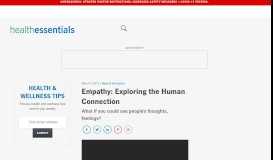 
							         Empathy: Exploring the Human Connection (Video) - Cleveland Clinic ...								  
							    