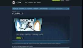 
							         Empfohlen - Ähnliches - Portal 2 - Steam								  
							    