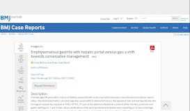 
							         Emphysematous gastritis with hepatic portal venous gas: a shift ...								  
							    