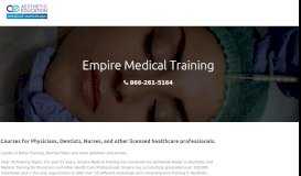 
							         Empire Medical Training Profile & Events | Aesthetic Education								  
							    
