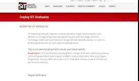 
							         Employ SIT Graduates | Singapore Institute of Technology								  
							    