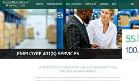 
							         Employee 401(k) Services - Fisher Investments 401(k)								  
							    