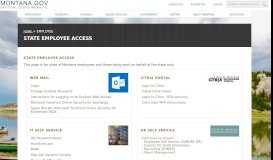 
							         Employee Access - Montana.gov								  
							    