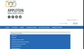
							         Employee Access (Portal) - Appleton Area School District								  
							    