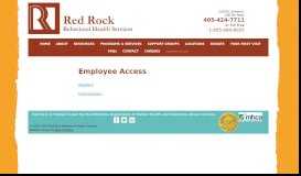 
							         Employee Access - Red Rock Behavioral Health Services								  
							    