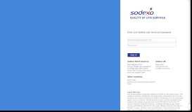 
							         Employee access - Sodexo								  
							    