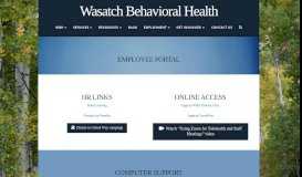 
							         Employee Access | Wasatch Mental Health								  
							    