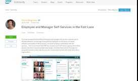 
							         Employee and Manager Self-Services in the Fast Lane | SAP Blogs								  
							    