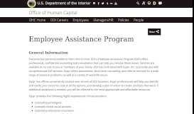 
							         Employee Assistance Program | U.S. Department of the Interior - DOI.gov								  
							    