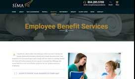 
							         Employee Benefit Services | SIMA Financial Group								  
							    