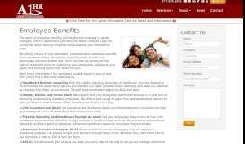 
							         Employee Benefits - A1HR								  
							    