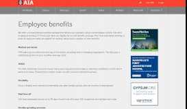 
							         Employee benefits - AIA								  
							    