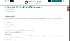 
							         Employee Benefits and Resources | MGH Institute of Health ...								  
							    