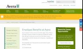 
							         Employee Benefits at Avera Health								  
							    