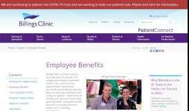 
							         Employee Benefits - Billings Clinic								  
							    