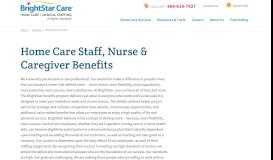 
							         Employee Benefits - BrightStar Care								  
							    