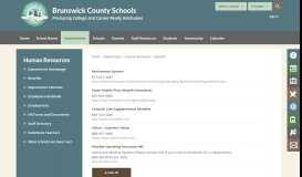 
							         Employee Benefits - Brunswick County Schools								  
							    