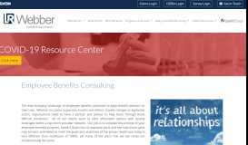 
							         Employee Benefits Consulting – L.R. Webber								  
							    