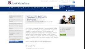 
							         Employee Benefits | First Citizens Bank								  
							    