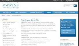 
							         Employee Benefits | Goldsboro, NC | Wayne UNC Health Care								  
							    