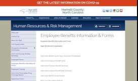 
							         Employee Benefits Information & Forms | Harnett County, North Carolina								  
							    