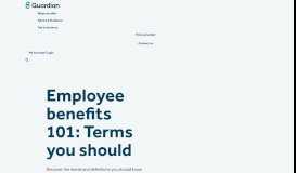 
							         Employee Benefits l Guardian Anytime								  
							    