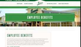 
							         Employee Benefits | Lowes Foods								  
							    