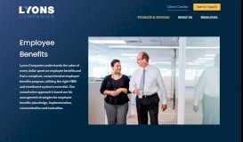 
							         Employee Benefits - Lyons Companies								  
							    