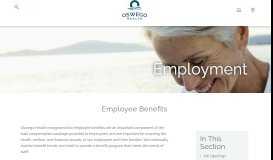 
							         Employee Benefits | Oswego Health | Oswego, New York								  
							    