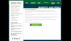 
							         Employee Benefits & Perks - Rush University Medical Center Careers								  
							    