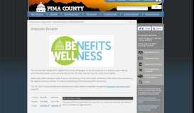 
							         Employee Benefits - Pima County								  
							    