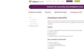 
							         Employee benefits • SoHum Health - Jerold Phelps Community Hospital								  
							    