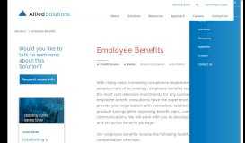 
							         Employee Benefits | Solution Suites | Allied Solutions - Allied Solutions								  
							    