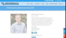 
							         Employee Benefits Staff: Matt Sturgeon – United Agencies Inc.								  
							    