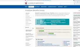 
							         Employee Benefits Survey - Bureau of Labor Statistics								  
							    