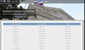 
							         Employee Bi-Weekly Pay Schedule | Harris County | Texas								  
							    