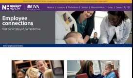 
							         Employee connections | Novant Health UVA Health System								  
							    