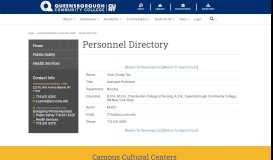 
							         Employee Detail for Chun Chung Tse - Personnel Directory								  
							    