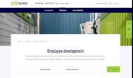 
							         Employee development - SUEZ Group								  
							    