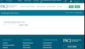 
							         Employee Directory - Florida State College at Jacksonville								  
							    