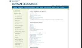 
							         Employee Discounts | CUMC Human Resources								  
							    